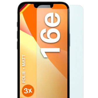 moex FlexProtect iPhone 16e Schutzfolie Matt – 3er Set