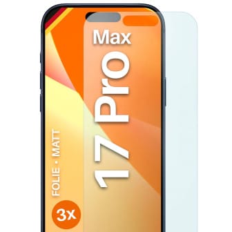 moex FlexProtect iPhone 17 Pro Max Schutzfolie Matt – 3er Set moex FlexProtect iPhone 17 Pro Max Schutzfolie Matt – 3er Set