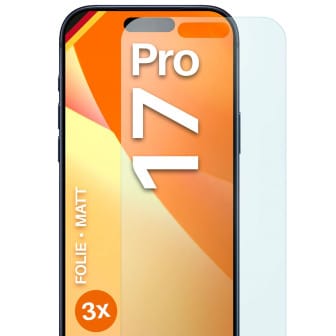 moex FlexProtect iPhone 17 Pro Schutzfolie Matt – 3er Set moex FlexProtect iPhone 17 Pro Schutzfolie Matt – 3er Set