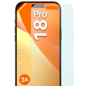 moex moex FlexProtect iPhone 18 Pro Schutzfolie Matt – 3er Set