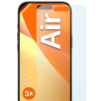 moex FlexProtect iPhone Air Schutzfolie Matt – 3er Set