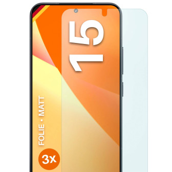 moex FlexProtect Xiaomi 15 Schutzfolie Matt – 3er Set