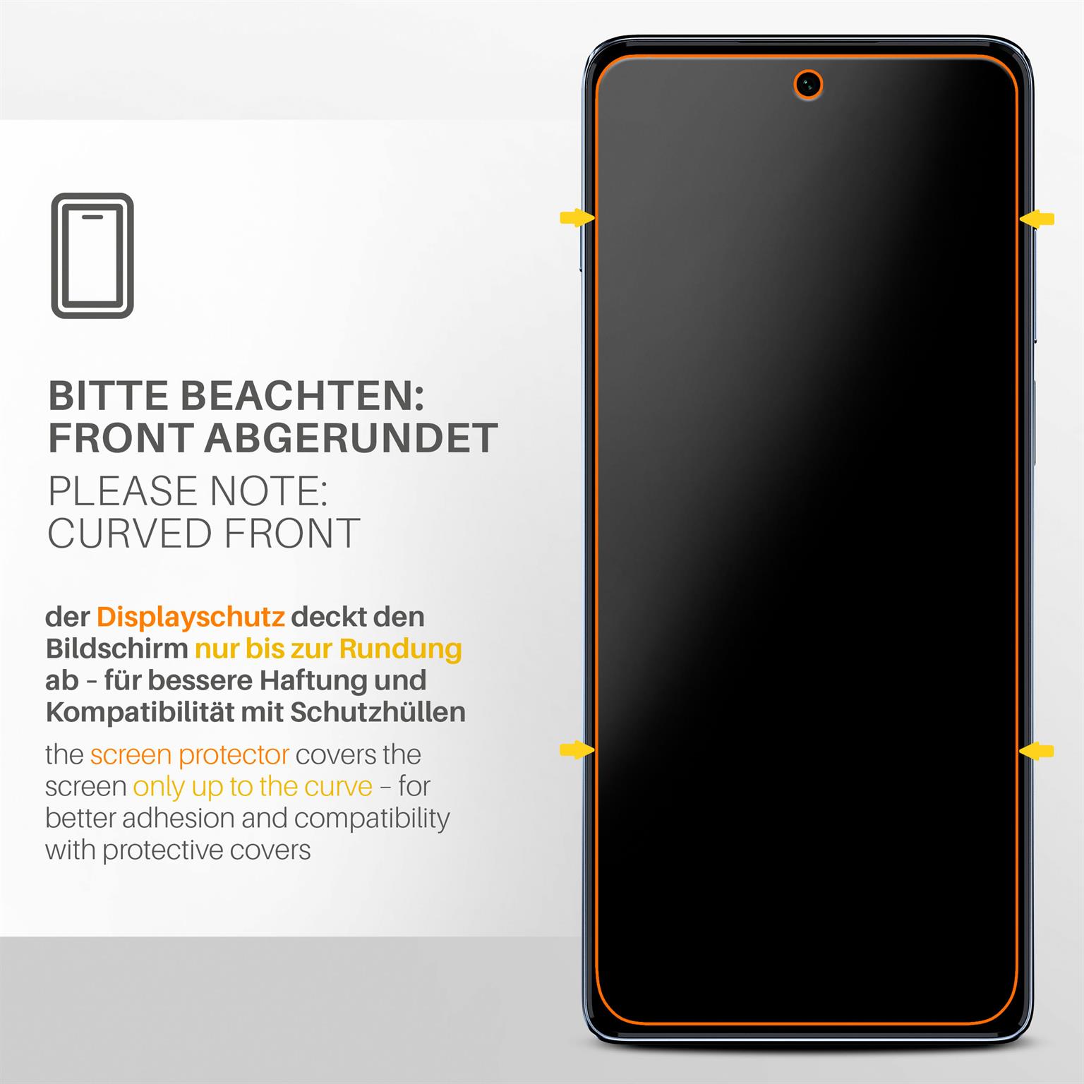 moex FlexProtect Motorola Moto G200 5G Schutzfolie Matt – Weiteres Produktbild 3