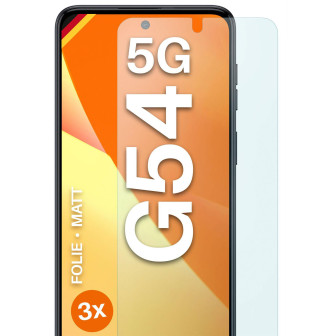 moex FlexProtect Motorola Moto G54 5G Schutzfolie Matt – 3er Set