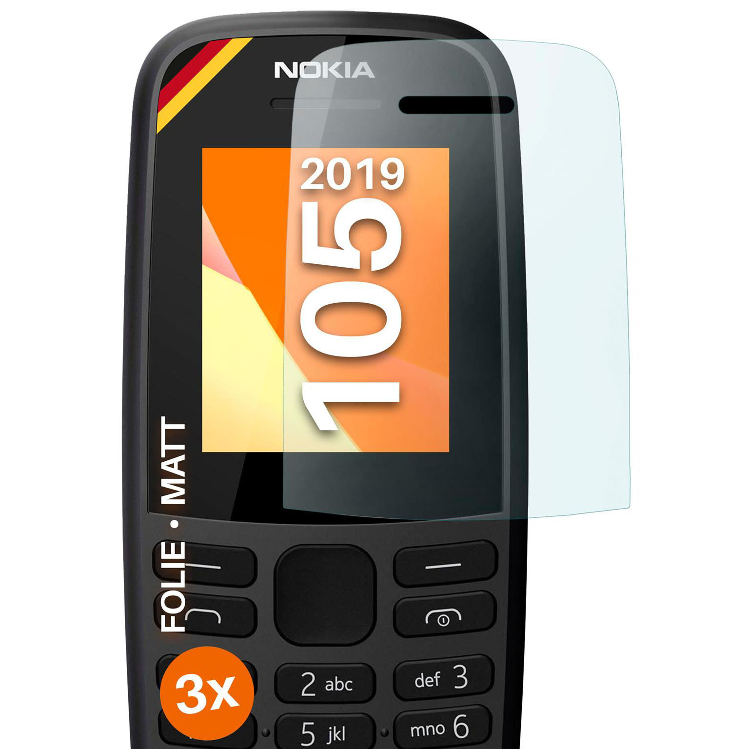 moex FlexProtect Nokia 105 (2019) Schutzfolie Matt – Weiteres Produktbild 1 moex FlexProtect Nokia 105 (2019) Schutzfolie Matt – Weiteres Produktbild 1