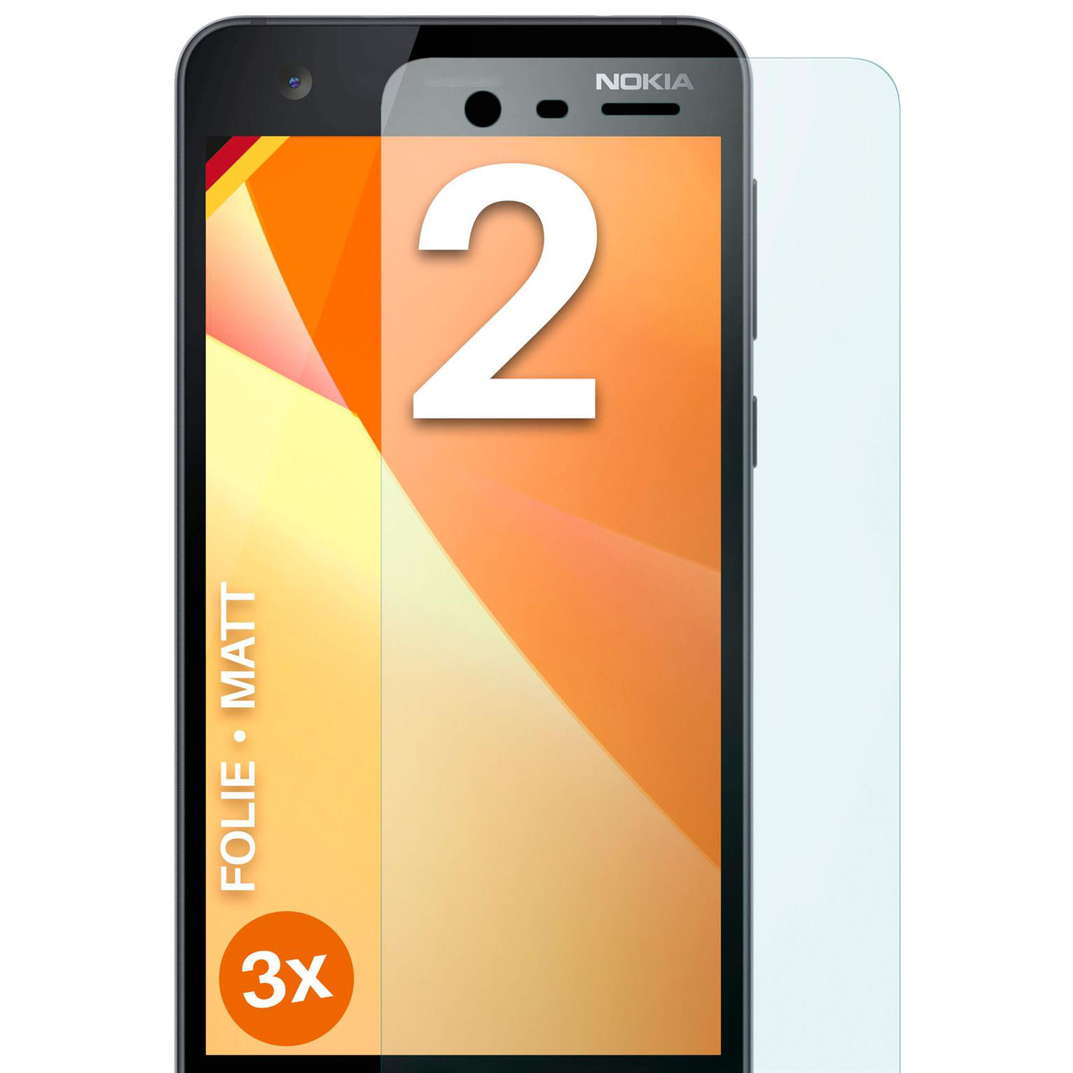 moex FlexProtect Nokia 2 Schutzfolie Matt – Weiteres Produktbild 1 moex FlexProtect Nokia 2 Schutzfolie Matt – Weiteres Produktbild 1