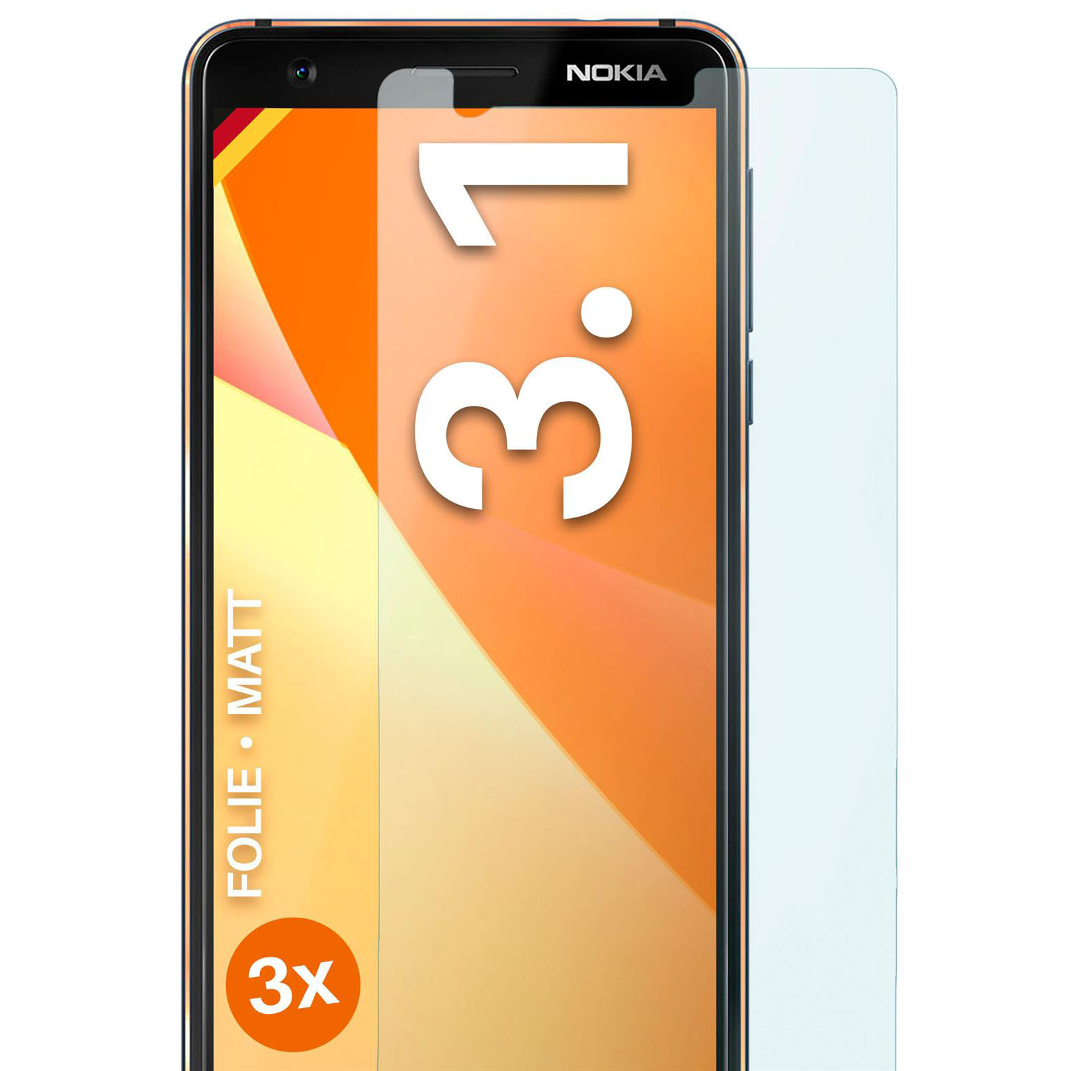 moex FlexProtect Nokia 3.1 Schutzfolie Matt – Weiteres Produktbild 1 moex FlexProtect Nokia 3.1 Schutzfolie Matt – Weiteres Produktbild 1
