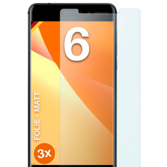 moex FlexProtect Nokia 6 Schutzfolie Matt – 3er Set