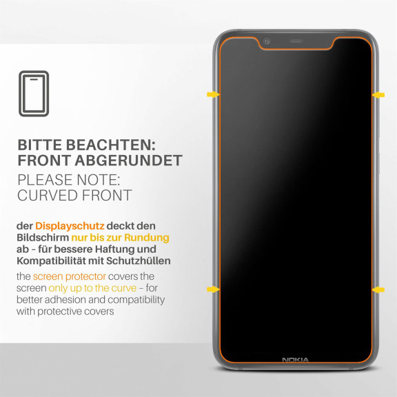 moex FlexProtect Nokia 8.1 Schutzfolie Matt – Weiteres Produktbild 3 moex FlexProtect Nokia 8.1 Schutzfolie Matt – Weiteres Produktbild 3