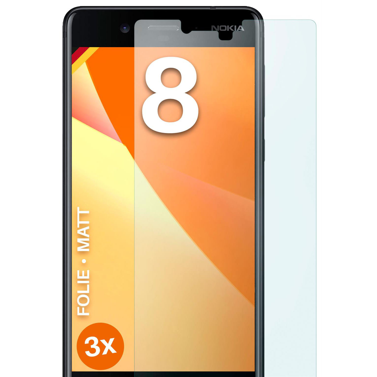 moex FlexProtect Nokia 8 Schutzfolie Matt – undefined