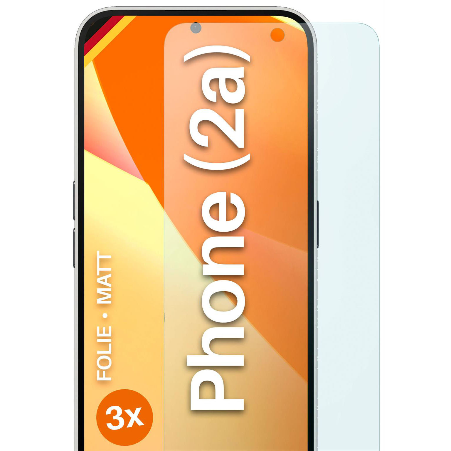 moex FlexProtect Nothing Phone (2a) Schutzfolie Matt – 3er Set moex FlexProtect Nothing Phone (2a) Schutzfolie Matt – 3er Set