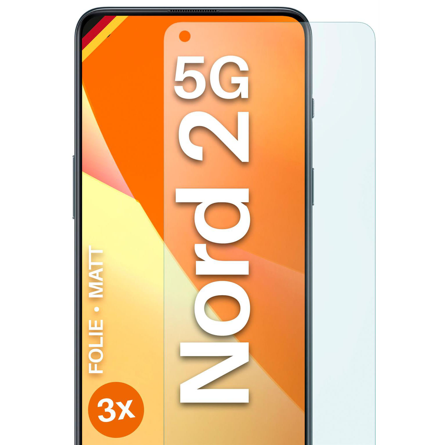 moex FlexProtect OnePlus Nord 2 5G Schutzfolie Matt – 3er Set moex FlexProtect OnePlus Nord 2 5G Schutzfolie Matt – 3er Set