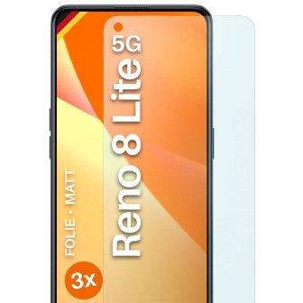 moex FlexProtect Oppo Reno8 Lite 5G Schutzfolie Matt – 3er Set