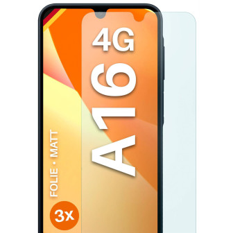 moex FlexProtect Samsung Galaxy A16 (4G) Schutzfolie Matt – 3er Set