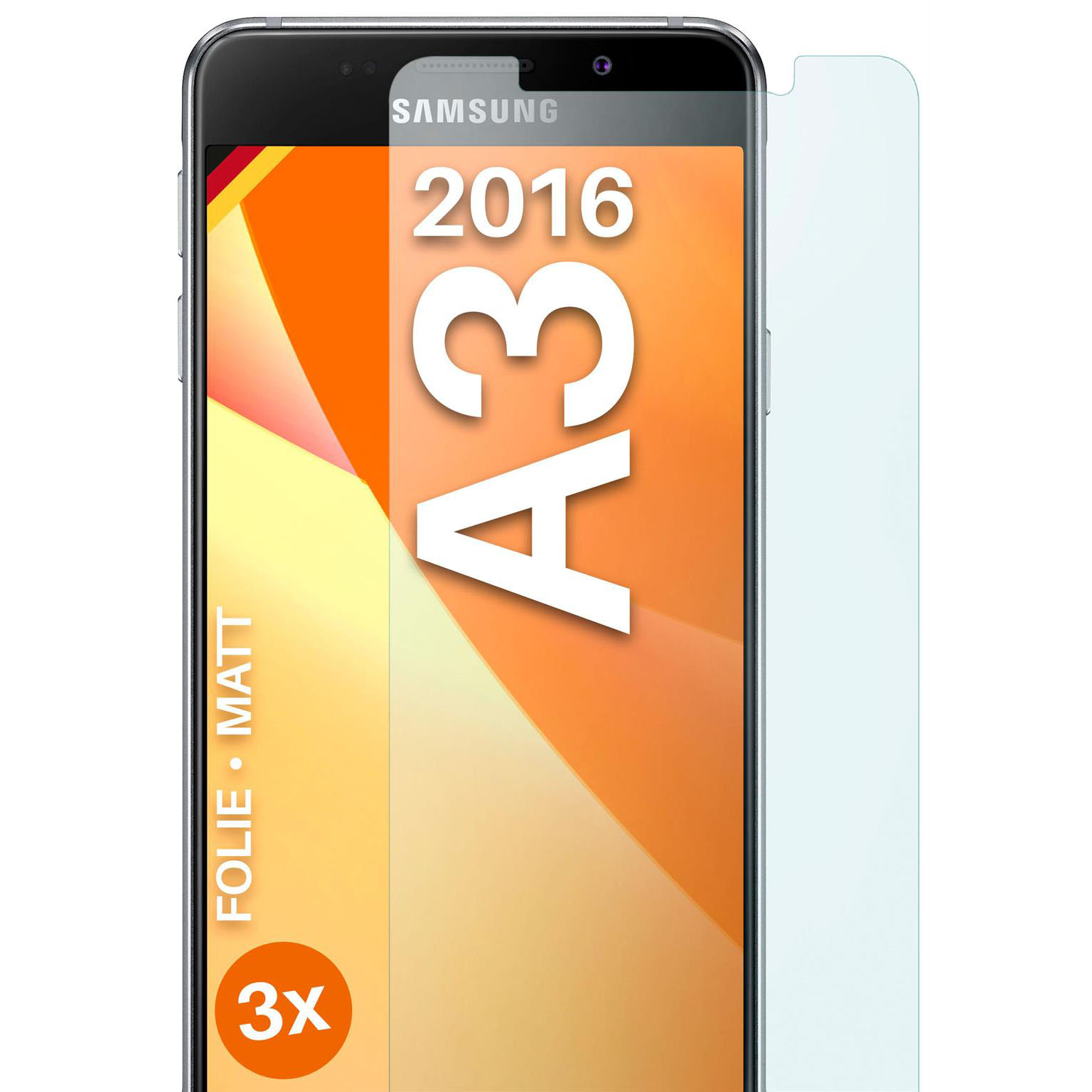 moex FlexProtect Samsung Galaxy A3 (2016) Schutzfolie Matt – Weiteres Produktbild 1 moex FlexProtect Samsung Galaxy A3 (2016) Schutzfolie Matt – Weiteres Produktbild 1