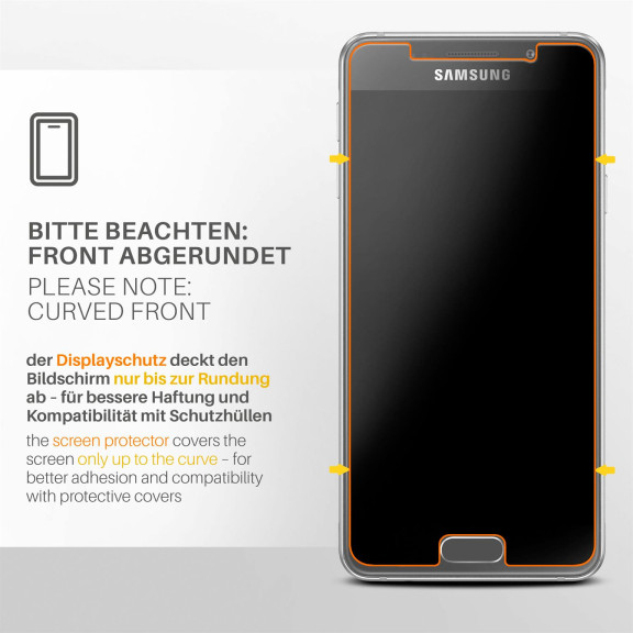 moex FlexProtect Samsung Galaxy A3 (2016) Schutzfolie Matt – Weiteres Produktbild 3