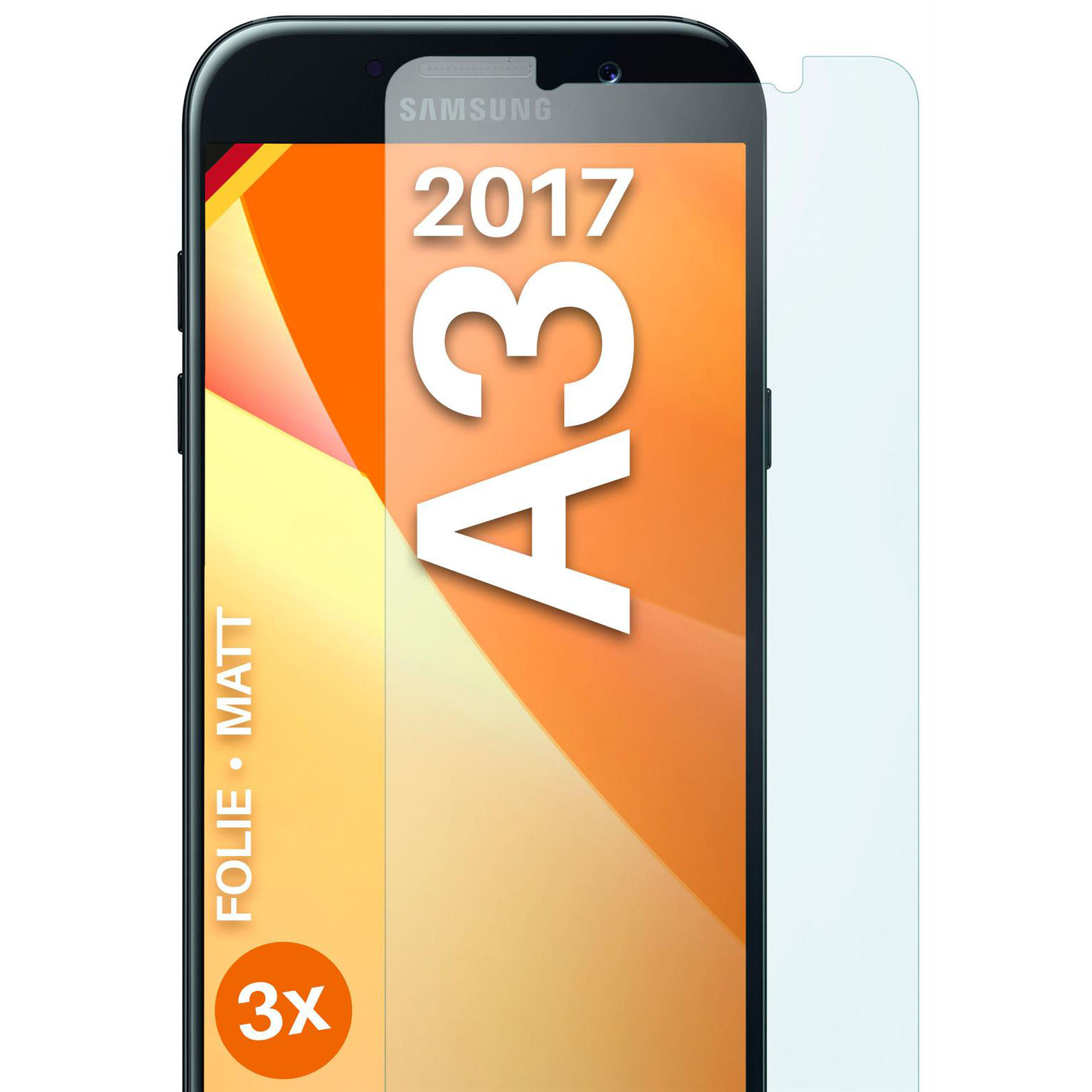 moex FlexProtect Samsung Galaxy A3 (2017) Schutzfolie Matt – Weiteres Produktbild 1 moex FlexProtect Samsung Galaxy A3 (2017) Schutzfolie Matt – Weiteres Produktbild 1