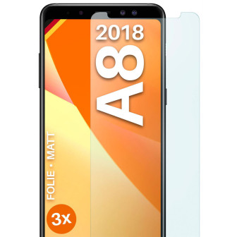 moex FlexProtect Samsung Galaxy A8 (2018) Schutzfolie Matt – 3er Set