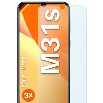moex FlexProtect Samsung Galaxy M31s Schutzfolie Matt – 3er Set