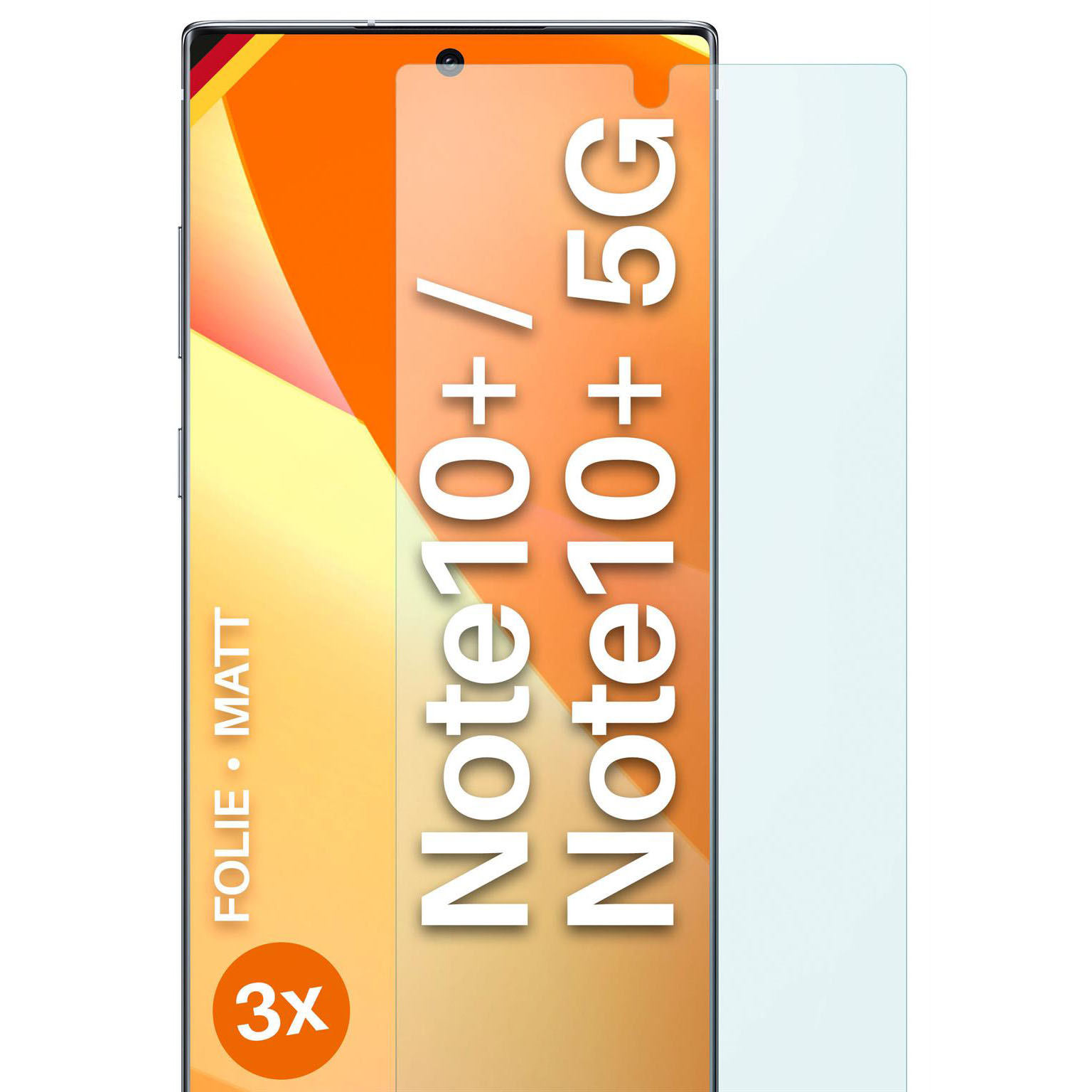 moex FlexProtect Samsung Galaxy Note 10 Plus 5G Schutzfolie Matt – 3er Set