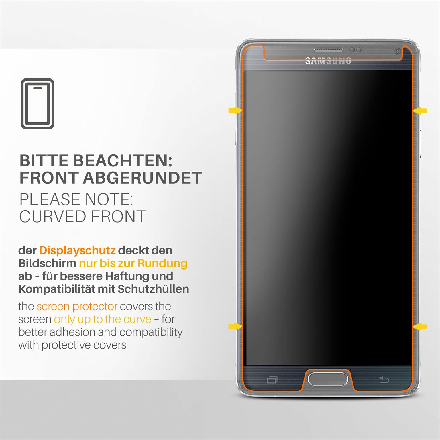 moex FlexProtect Samsung Galaxy Note 4 Schutzfolie Matt – Weiteres Produktbild 3