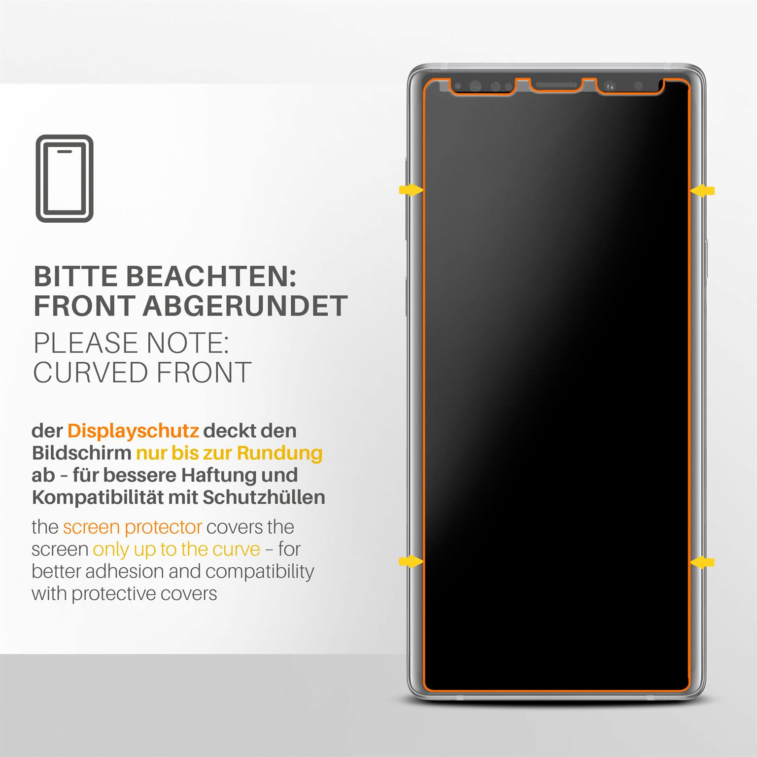 moex FlexProtect Samsung Galaxy Note 9 Schutzfolie Matt – Weiteres Produktbild 2