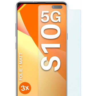 moex FlexProtect Samsung Galaxy S10 5G Schutzfolie Matt – 3er Set