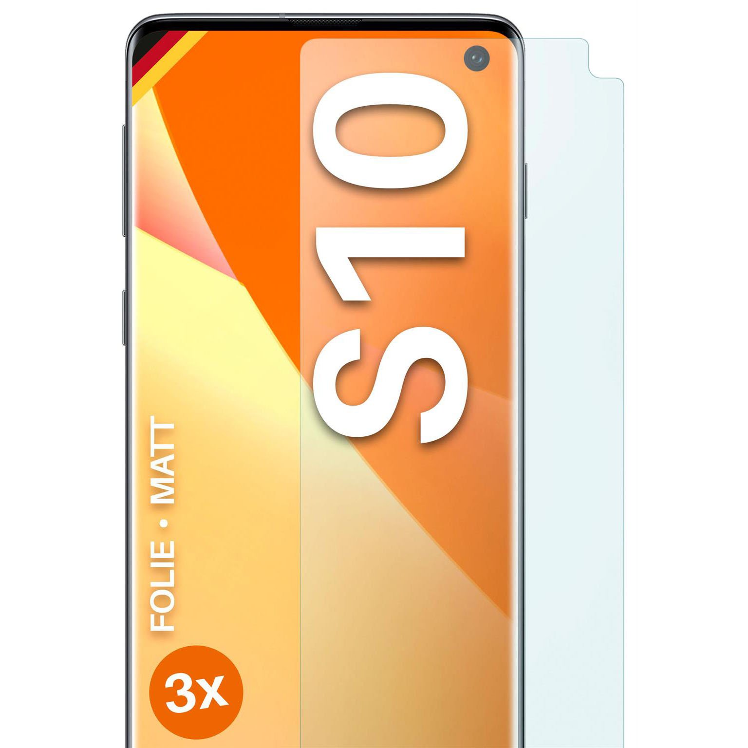 moex FlexProtect Samsung Galaxy S10 Schutzfolie Matt – 3er Set moex FlexProtect Samsung Galaxy S10 Schutzfolie Matt – 3er Set