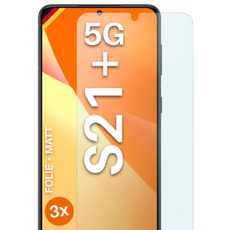 moex FlexProtect Samsung Galaxy S21 Plus Schutzfolie Matt – 3er Set