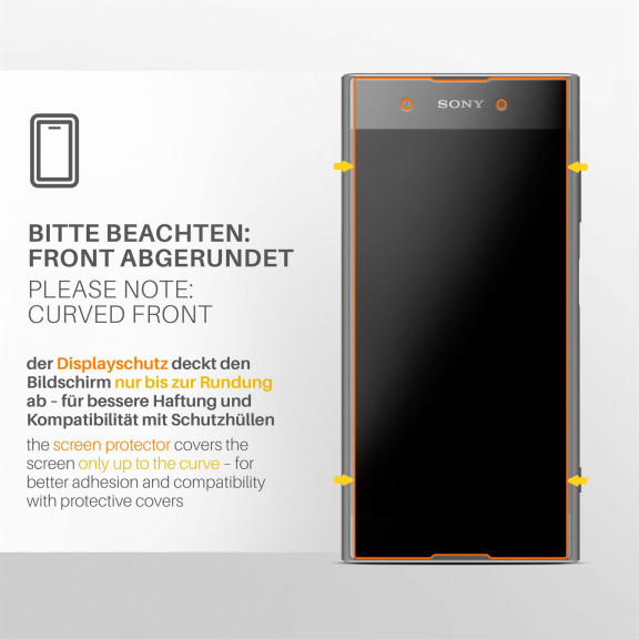 moex FlexProtect Sony Xperia XA1 Plus Schutzfolie Matt – Weiteres Produktbild 3