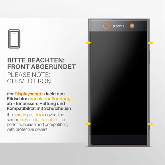 moex FlexProtect Sony Xperia XA1 Schutzfolie Matt – Weiteres Produktbild 3