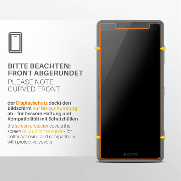 moex FlexProtect Sony Xperia XZ2 Compact Schutzfolie Matt – Weiteres Produktbild 3