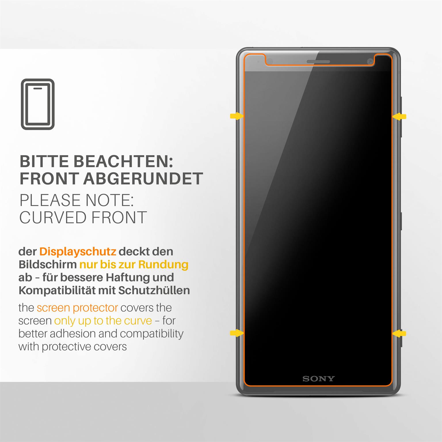 moex FlexProtect Sony Xperia XZ2 Schutzfolie Matt – Weiteres Produktbild 3