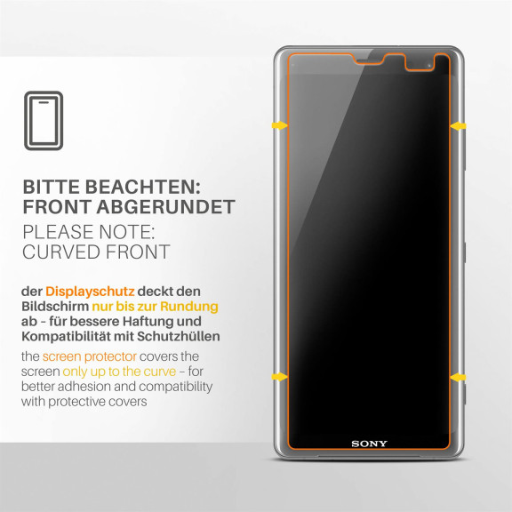 moex FlexProtect Sony Xperia XZ3 Schutzfolie Matt – Weiteres Produktbild 3