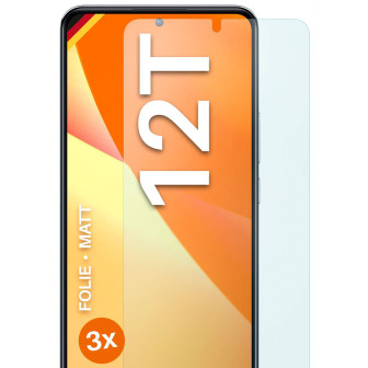 moex FlexProtect Xiaomi 12T Schutzfolie Matt – 3er Set