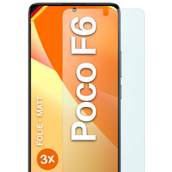 moex FlexProtect Poco F6 Schutzfolie Matt – 3er Set
