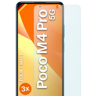 moex FlexProtect Poco M4 Pro 5G Schutzfolie Matt – 3er Set