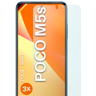 moex FlexProtect Poco M5s Schutzfolie Matt – 3er Set