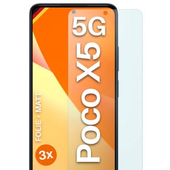 moex FlexProtect Poco X5 5G Schutzfolie Matt – 3er Set moex FlexProtect Poco X5 5G Schutzfolie Matt – 3er Set