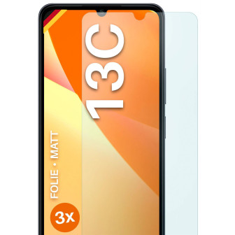 moex FlexProtect Redmi 13C Schutzfolie Matt – 3er Set