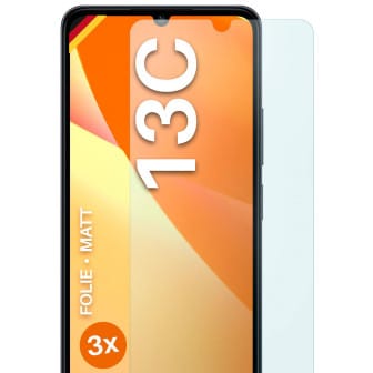 moex FlexProtect Redmi 13C Schutzfolie Matt – 3er Set moex FlexProtect Redmi 13C Schutzfolie Matt – 3er Set