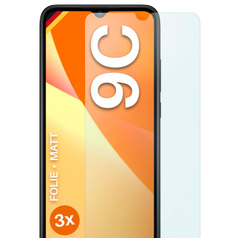 moex FlexProtect Redmi 9C Schutzfolie Matt – 3er Set