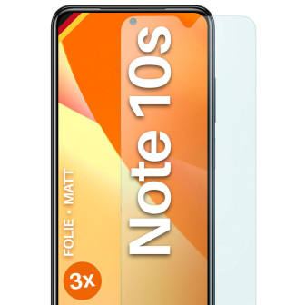 moex FlexProtect Redmi Note 10S Schutzfolie Matt – 3er Set