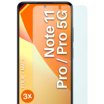 moex FlexProtect Redmi Note 11 Pro 5G Schutzfolie Matt – 3er Set
