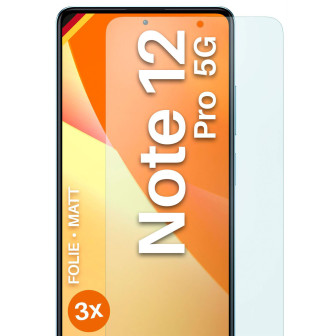 moex FlexProtect Redmi Note 12 Pro 5G Schutzfolie Matt – 3er Set