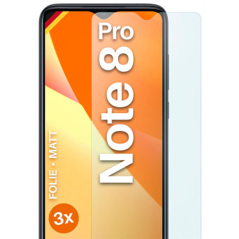 moex FlexProtect Redmi Note 8 Pro Schutzfolie Matt – 3er Set