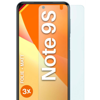 moex FlexProtect Redmi Note 9S Schutzfolie Matt – 3er Set