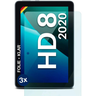 moex FlexProtect Amazon Fire HD 8 (2020) Schutzfolie Klar – 3er Set