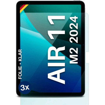 moex FlexProtect iPad Air 11 (2024) Schutzfolie Klar – 3er Set