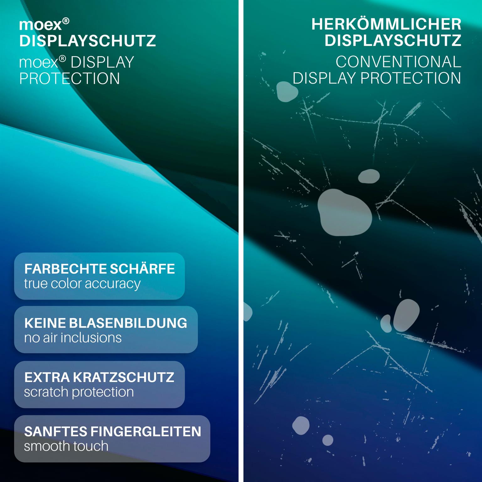 moex FlexProtect iPad Pro 9.7 (2016) Schutzfolie Klar – Weiteres Produktbild 3
